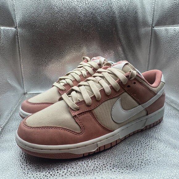 Size 10‎ Nike Dunk Premium Low Mens Red Stardust Athletic Sneaker FB8895-601Size main image 10